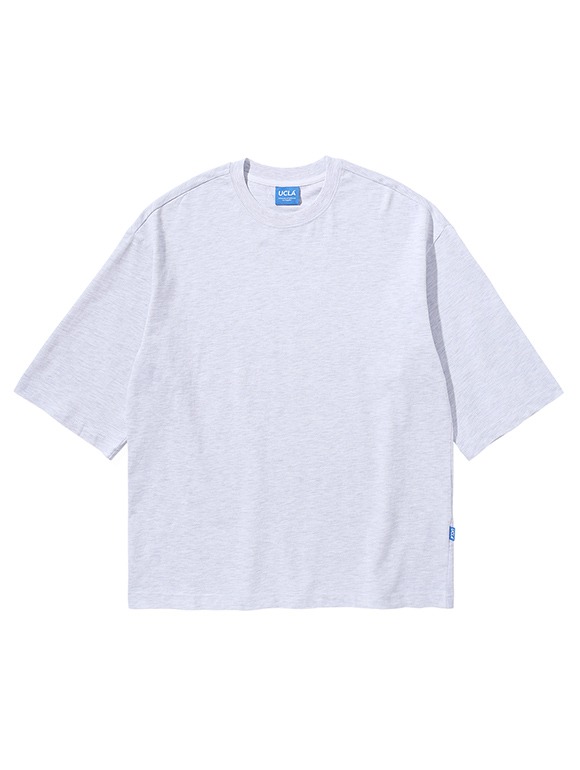 오버핏 크롭 슬리브 티셔츠 [L-M-Grey](UY5ST23_12)