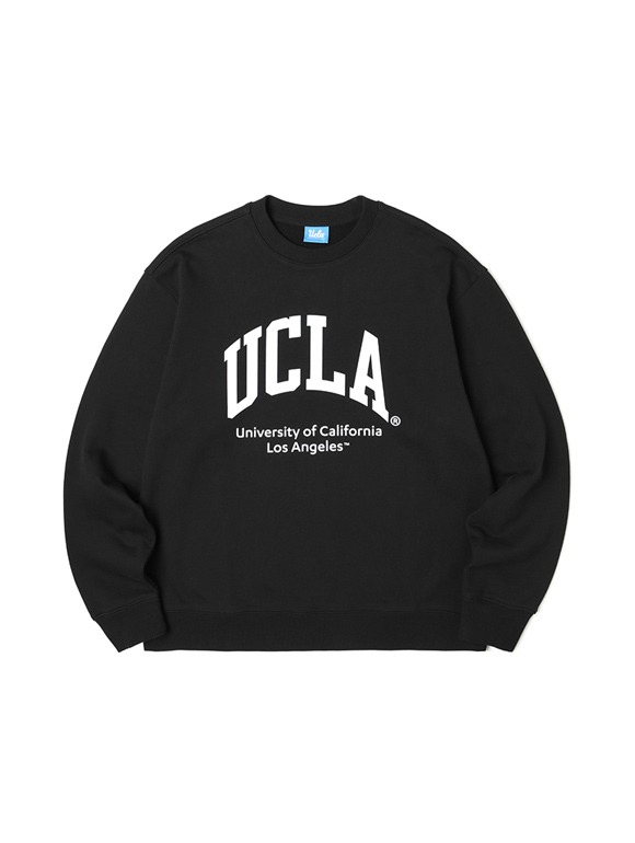 남여공용 UCLA 로고 베이직 크루넥 쮸리 맨투맨[BLACK](UZ9LT8A_39)